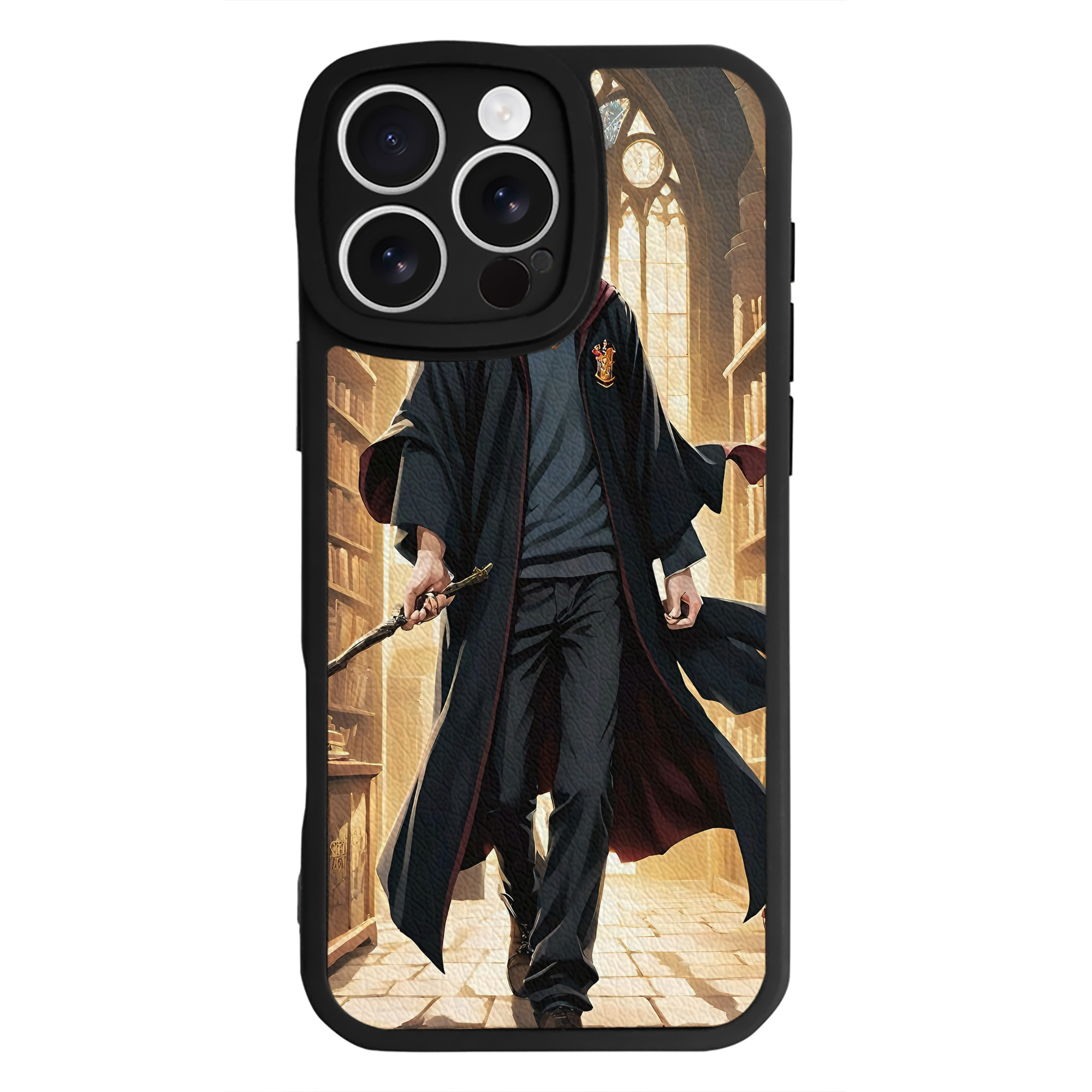 （画像用） Harry Potter ハリー・ポッターシリーズ 【iPhone 16シリーズ対応】シリコンスマホケース（レザー調） 材質：シリコン